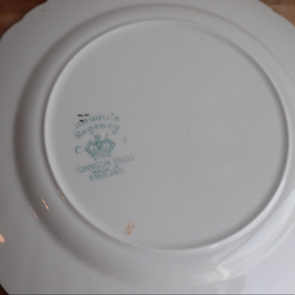 Vintage Set of 6 Small Snowhite Regency Plates English China by Johnson … - Picture 8 of 8